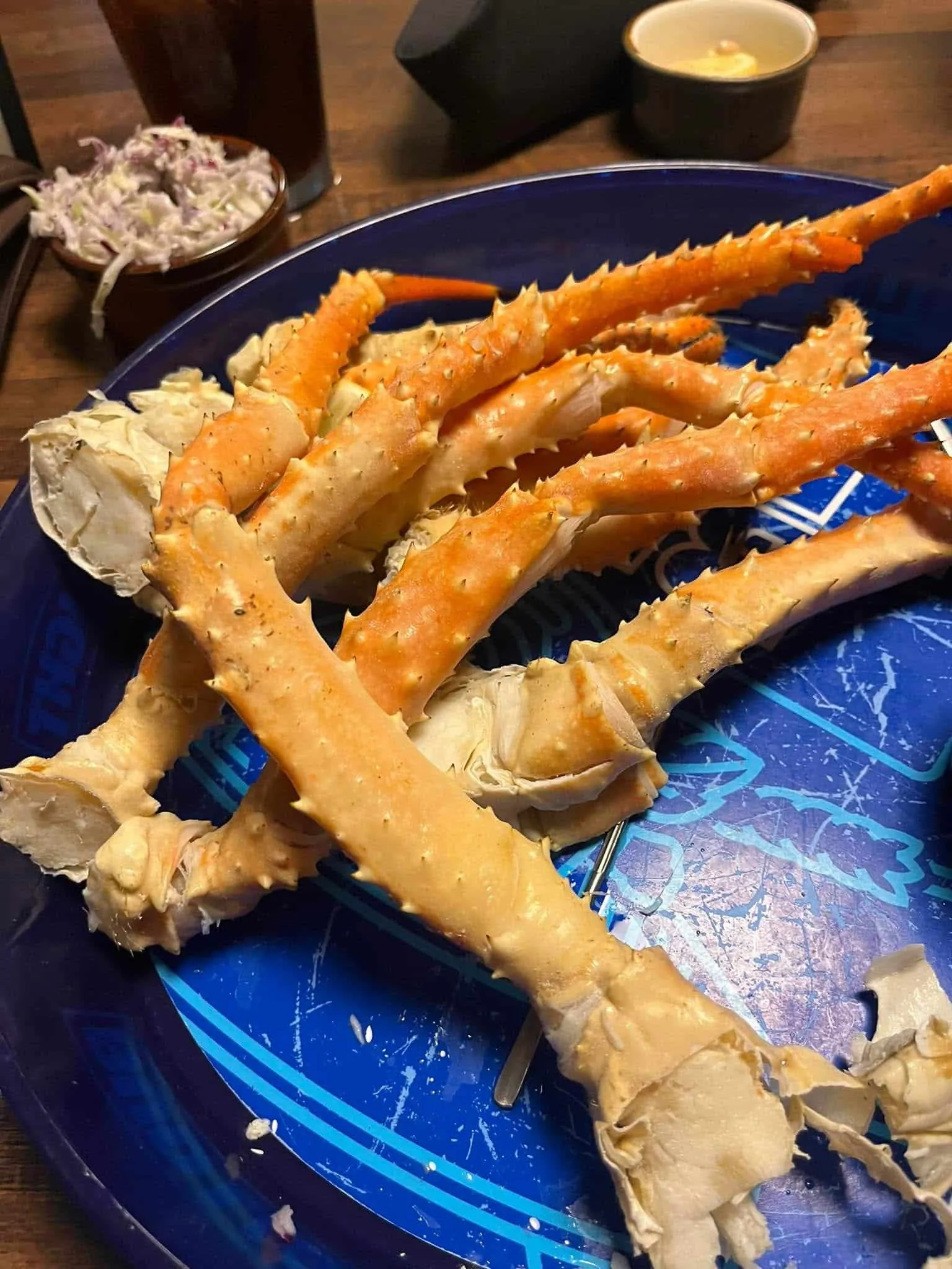 King crab on Anna Maria at the feast restaurant