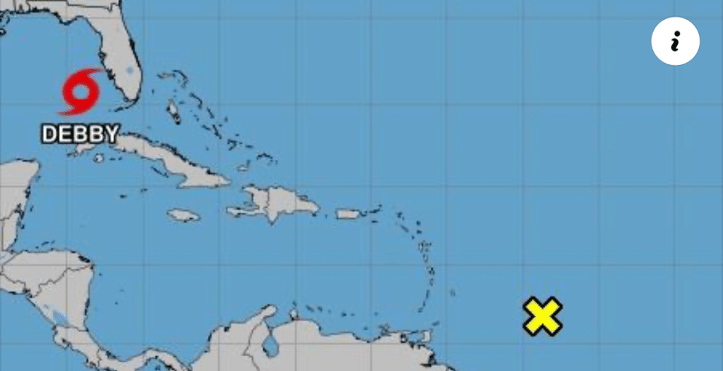 Tropical storm Debby