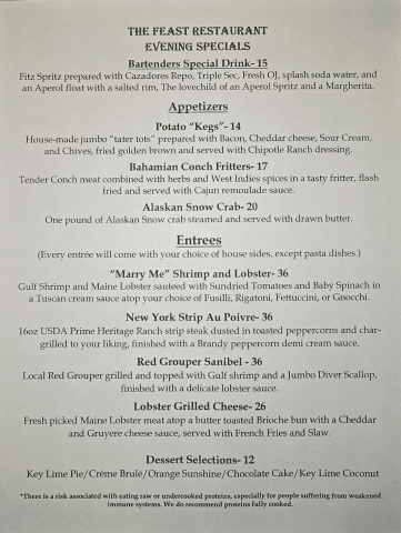 Evening Specials 8 11 25