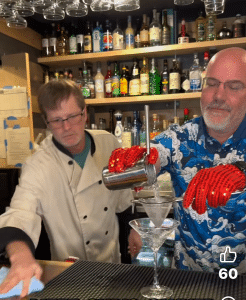Full liquor bar on Anna Maria at The Feast Restaurant