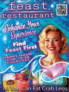 Happy Hour & All You Can Eat Crab Legs The Feast Restaurant